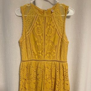 Spring dress - yellow